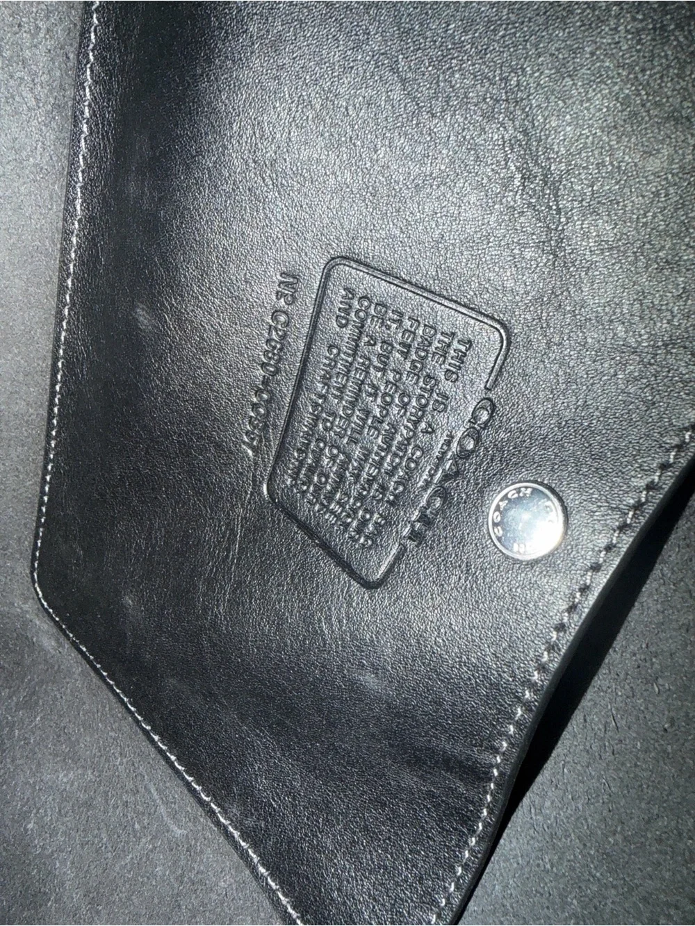 Coach structured black